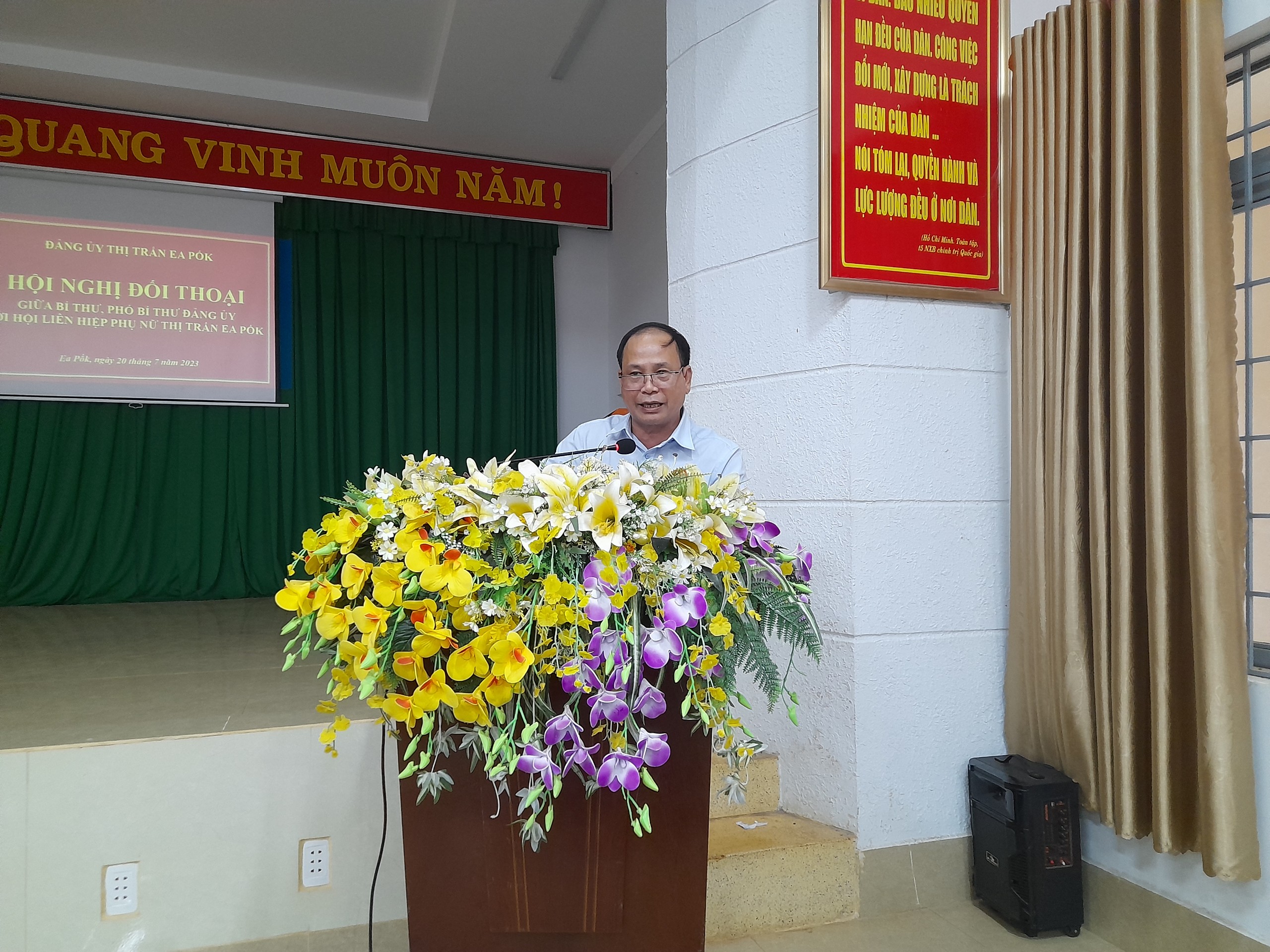 Hội nghị đối thoại giữa Bí thư, Phó Bí thư Đảng ủy với Hội liên hiệp phụ nữ thị trấn Ea Pốk